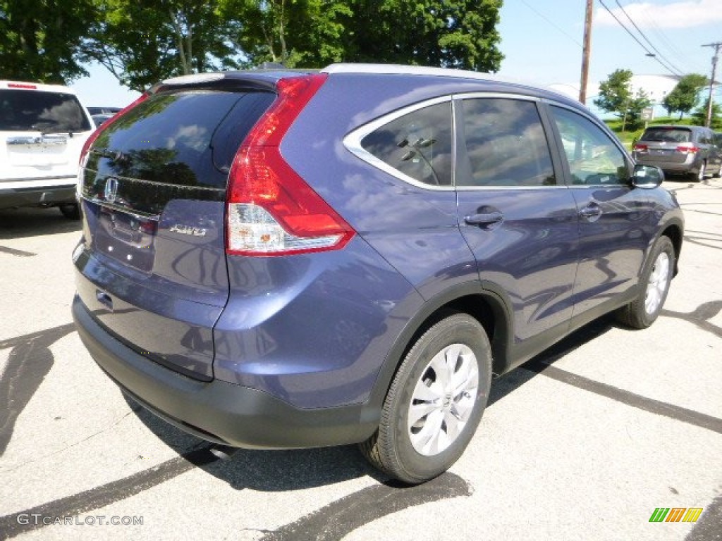 2013 CR-V EX-L AWD - Twilight Blue Metallic / Gray photo #3