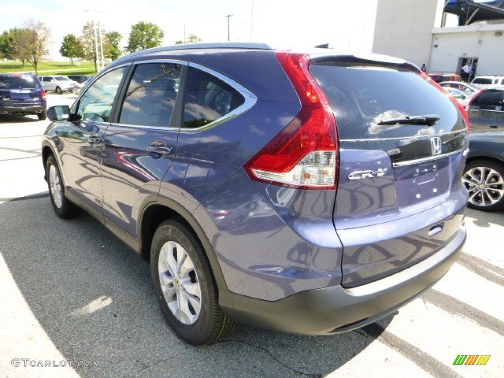 2013 CR-V EX-L AWD - Twilight Blue Metallic / Gray photo #5