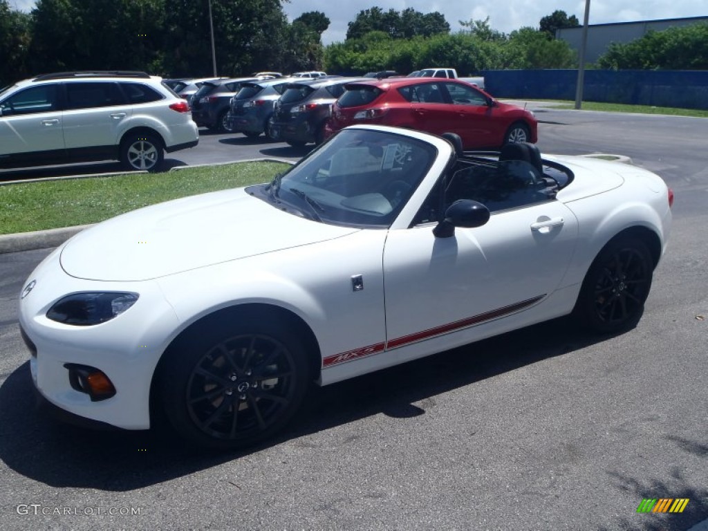 2013 MX-5 Miata Club Hard Top Roadster - Crystal White Pearl Mica / Black photo #18