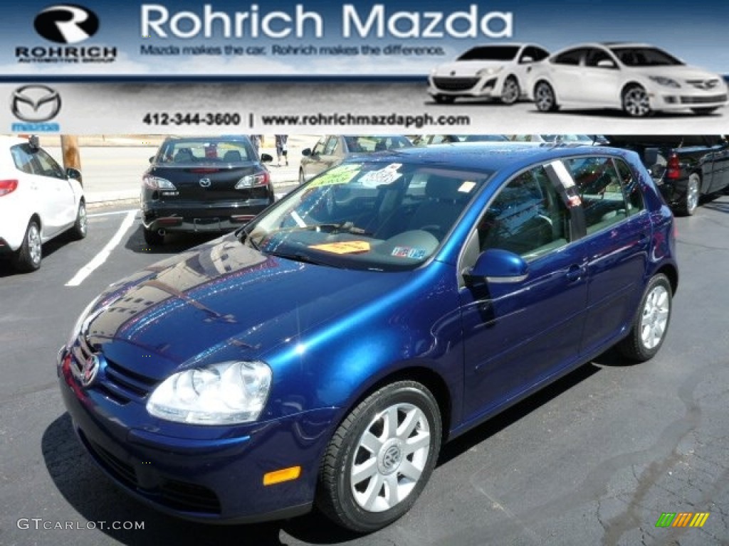 2008 Rabbit 4 Door - Shadow Blue Metallic / Anthracite Black photo #1