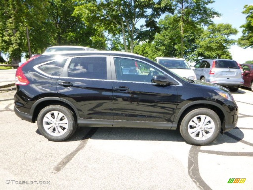 2013 CR-V EX-L AWD - Crystal Black Pearl / Black photo #2