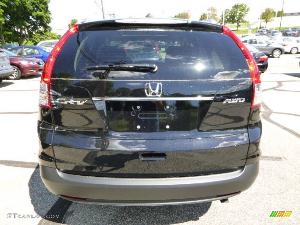 2013 CR-V EX-L AWD - Crystal Black Pearl / Black photo #4