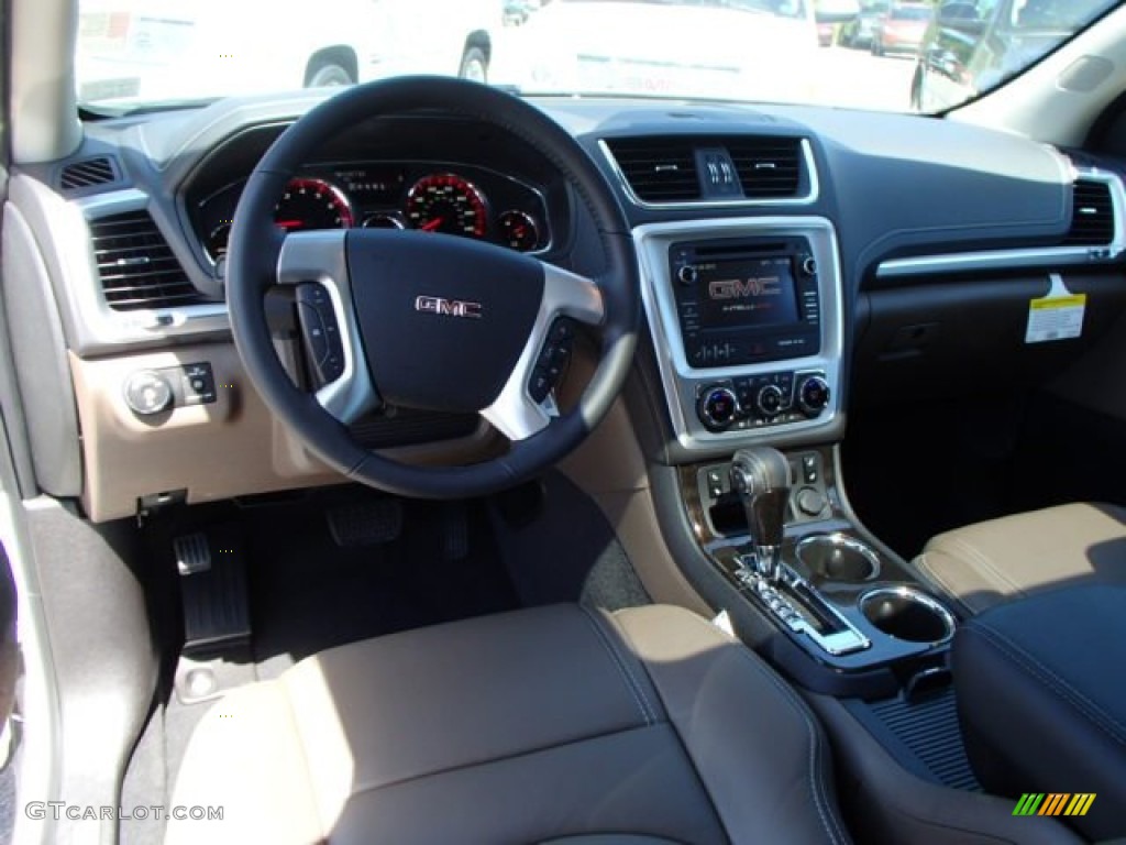 2014 GMC Acadia SLT AWD Dark Cashmere Dashboard Photo #83886487