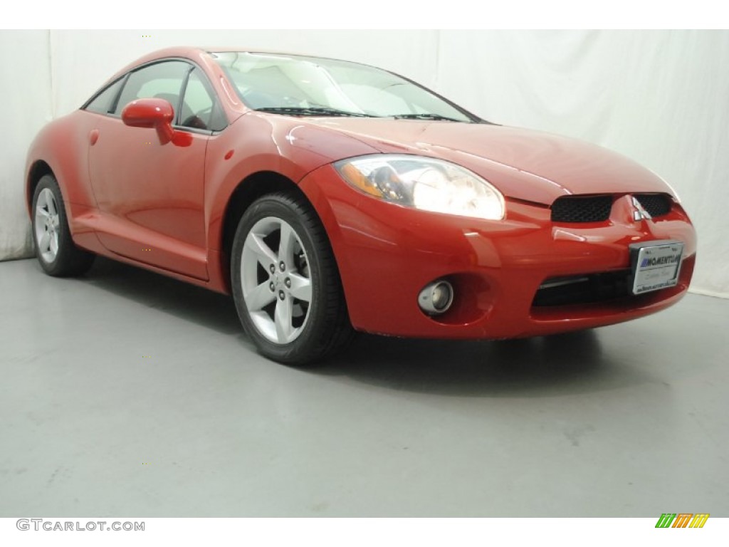 2007 Eclipse GT Coupe - Pure Red / Dark Charcoal photo #1