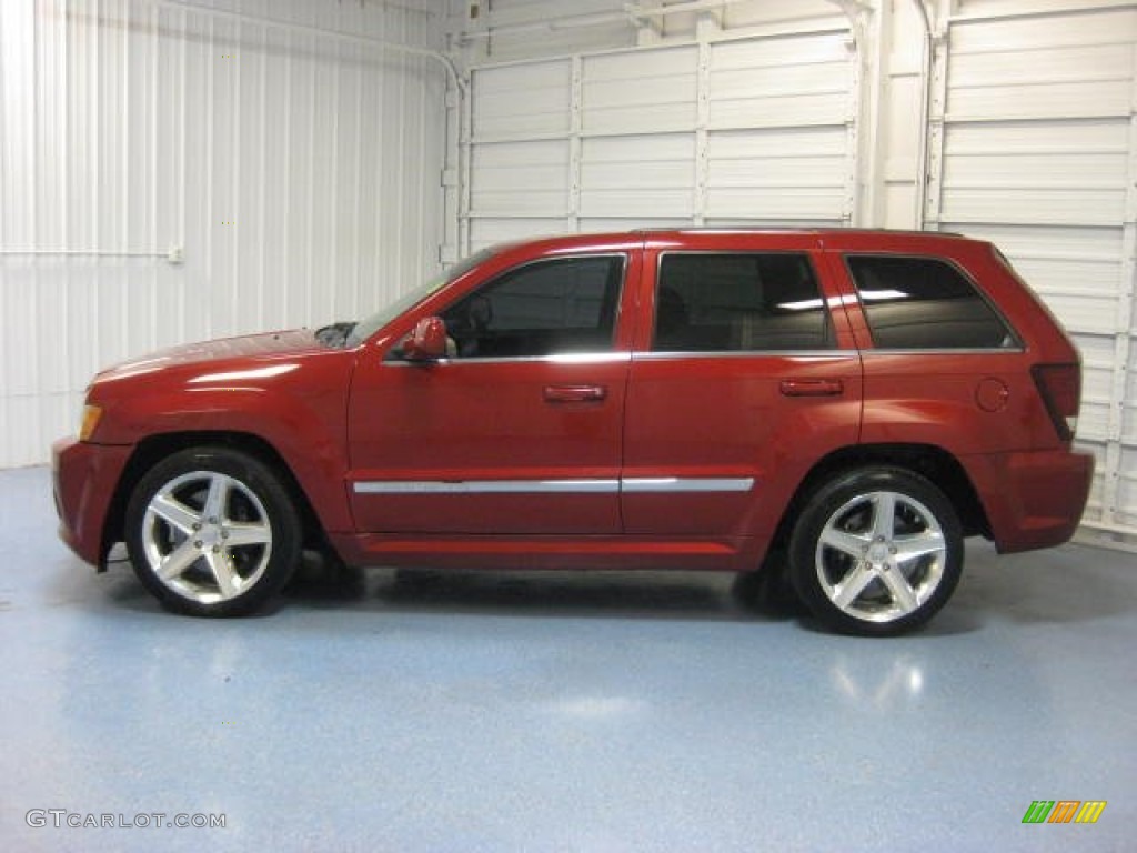 2006 Grand Cherokee SRT8 - Inferno Red Crystal Pearl / Medium Slate Gray photo #2