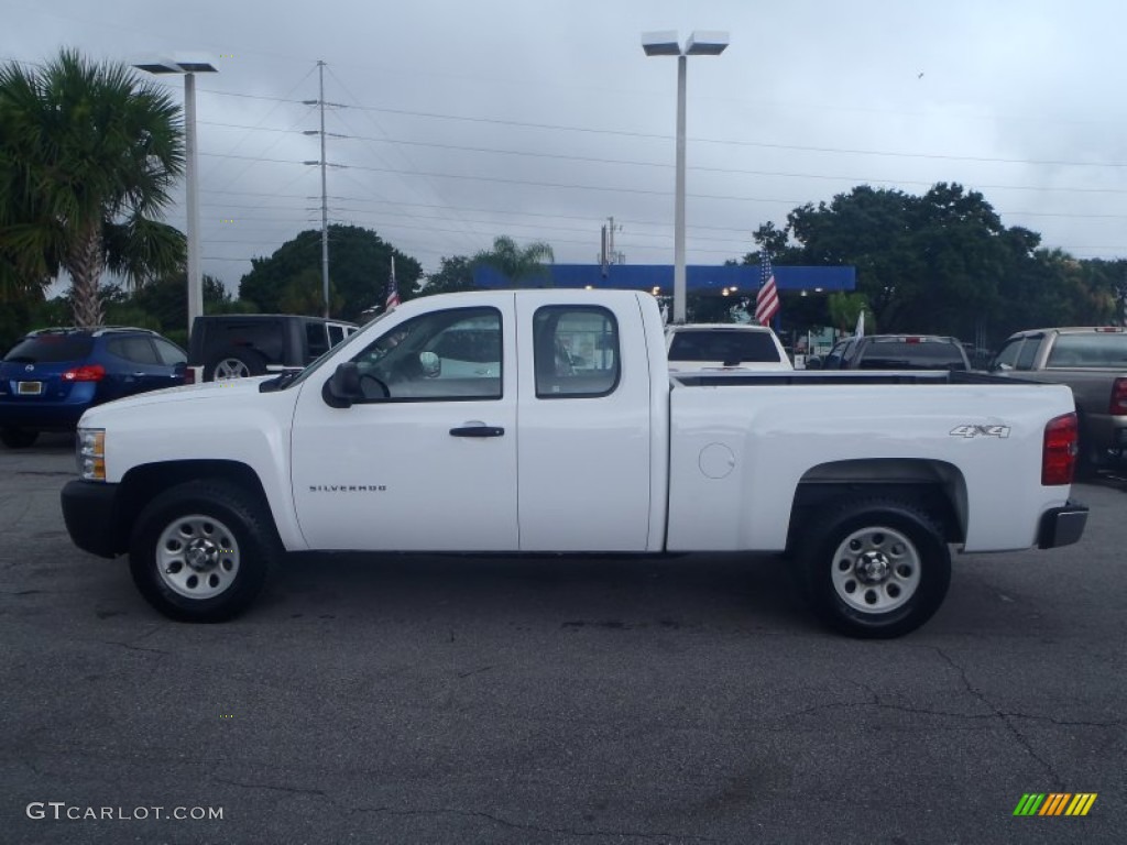 2011 Silverado 1500 Extended Cab 4x4 - Summit White / Dark Titanium photo #3