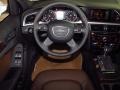 Chestnut Brown/Black Dashboard Photo for 2014 Audi A4 #83887340