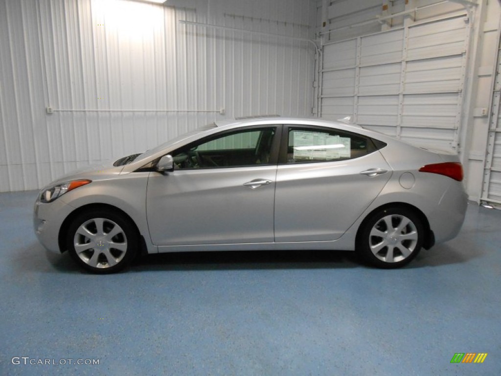 2013 Elantra Limited - Shimmering Air Silver / Black photo #1