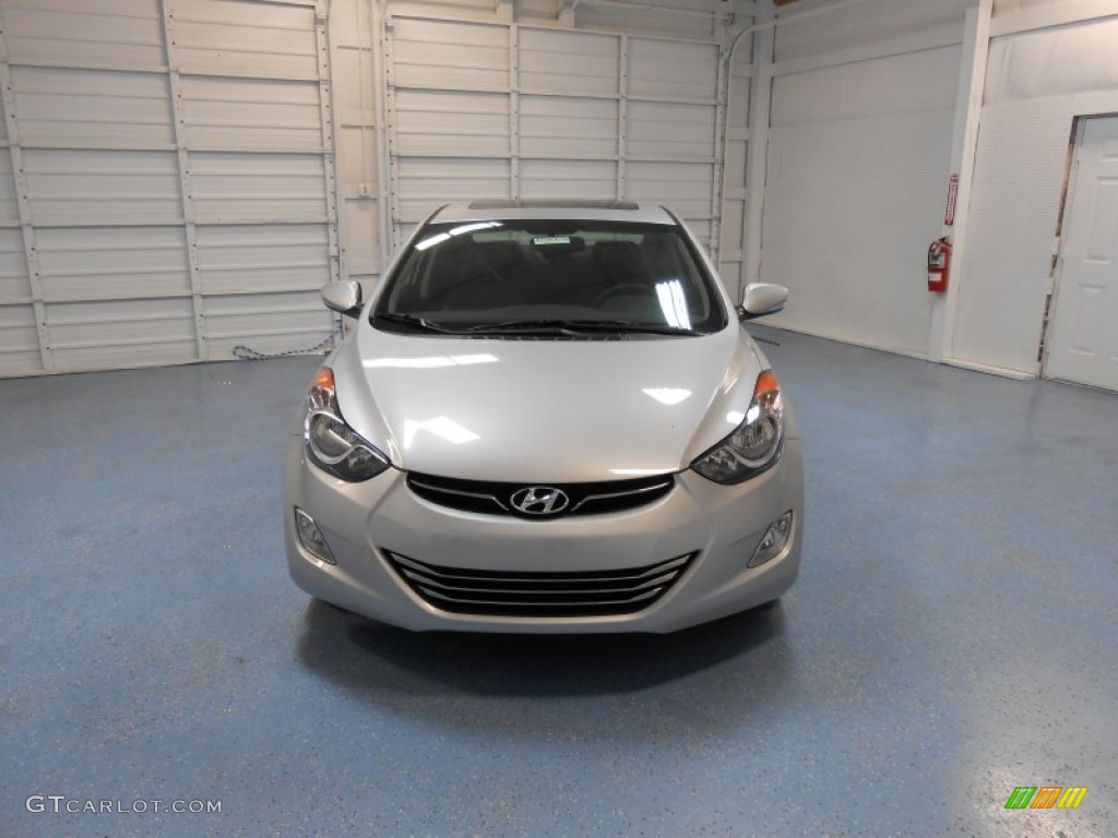 2013 Elantra Limited - Shimmering Air Silver / Black photo #3