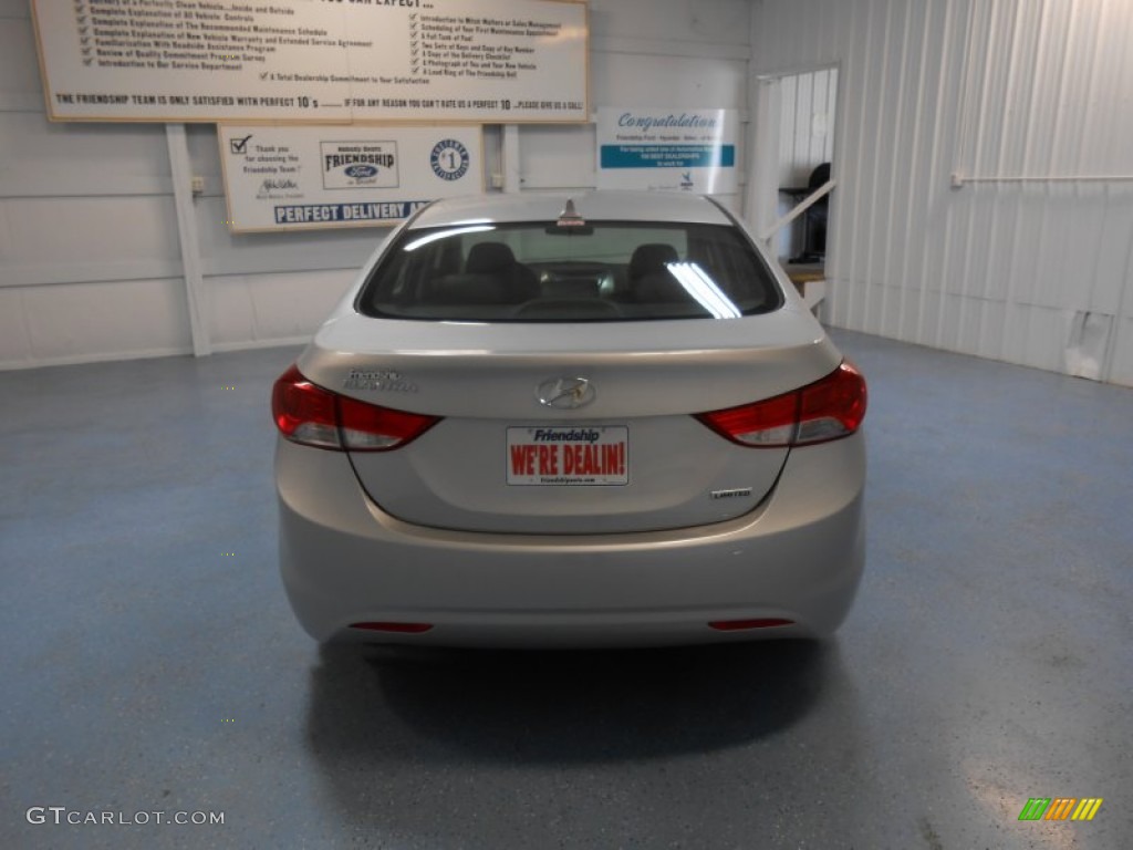2013 Elantra Limited - Shimmering Air Silver / Black photo #6