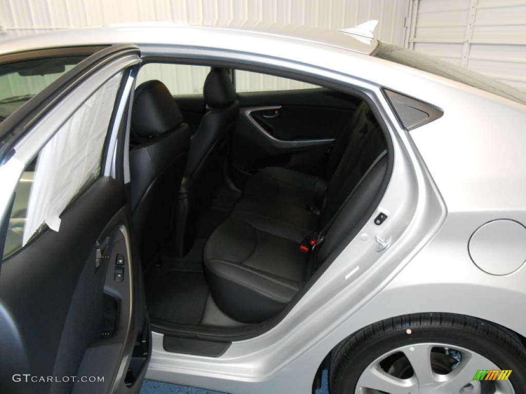 2013 Elantra Limited - Shimmering Air Silver / Black photo #9