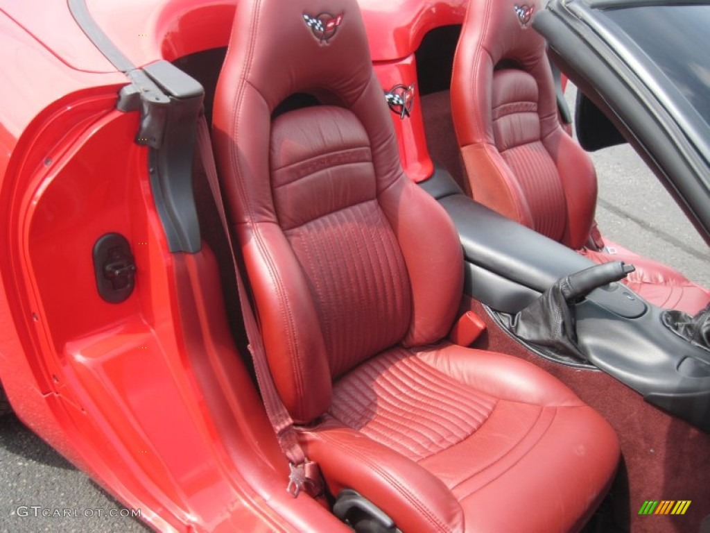 Firethorn Red Interior 1998 Chevrolet Corvette Convertible Photo #83889052