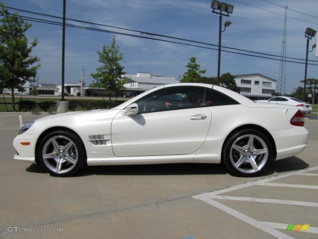 Diamond White Metallic 2011 Mercedes-Benz SL 550 Roadster Exterior Photo #83889639