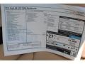 2014 Audi A4 2.0T Sedan Window Sticker