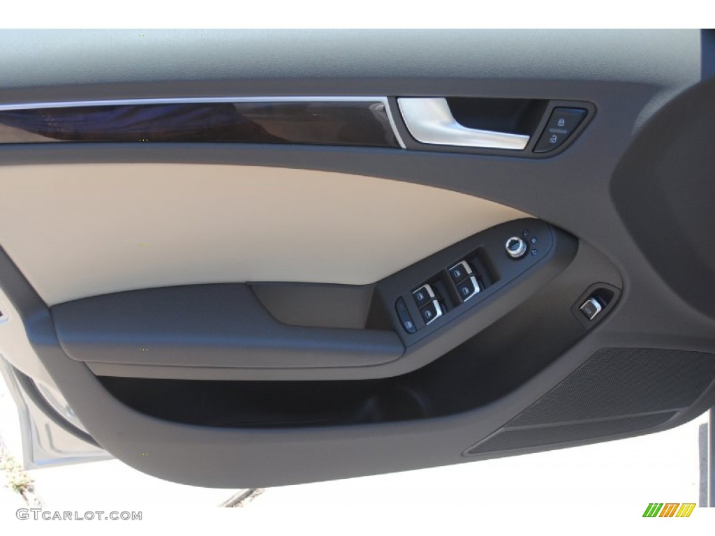 2014 Audi A4 2.0T Sedan Velvet Beige Door Panel Photo #83889898