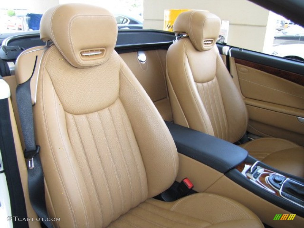 Natural Beige Interior 2011 Mercedes-Benz SL 550 Roadster Photo #83890273