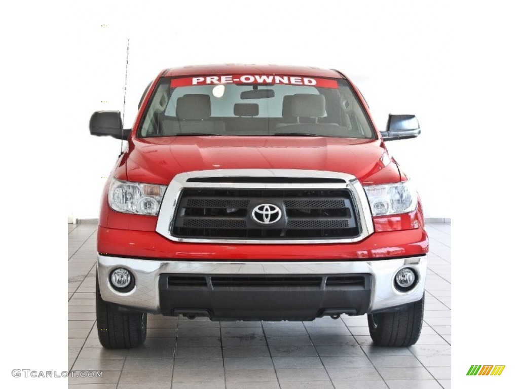 2010 Tundra Double Cab - Radiant Red / Sand Beige photo #3