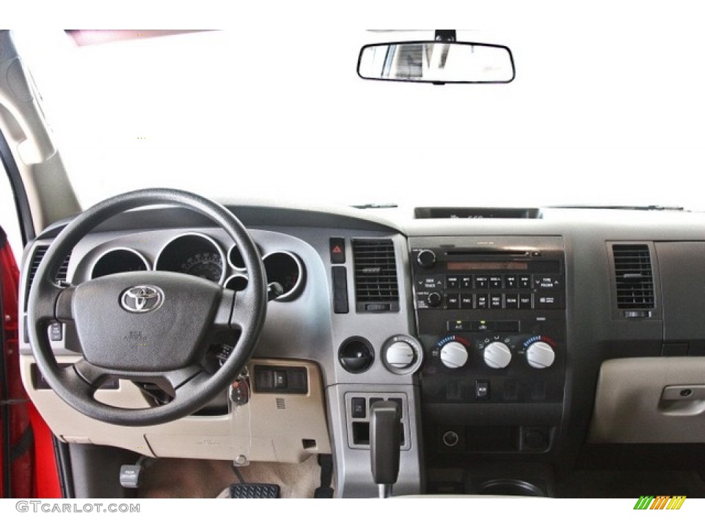 2010 Tundra Double Cab - Radiant Red / Sand Beige photo #11