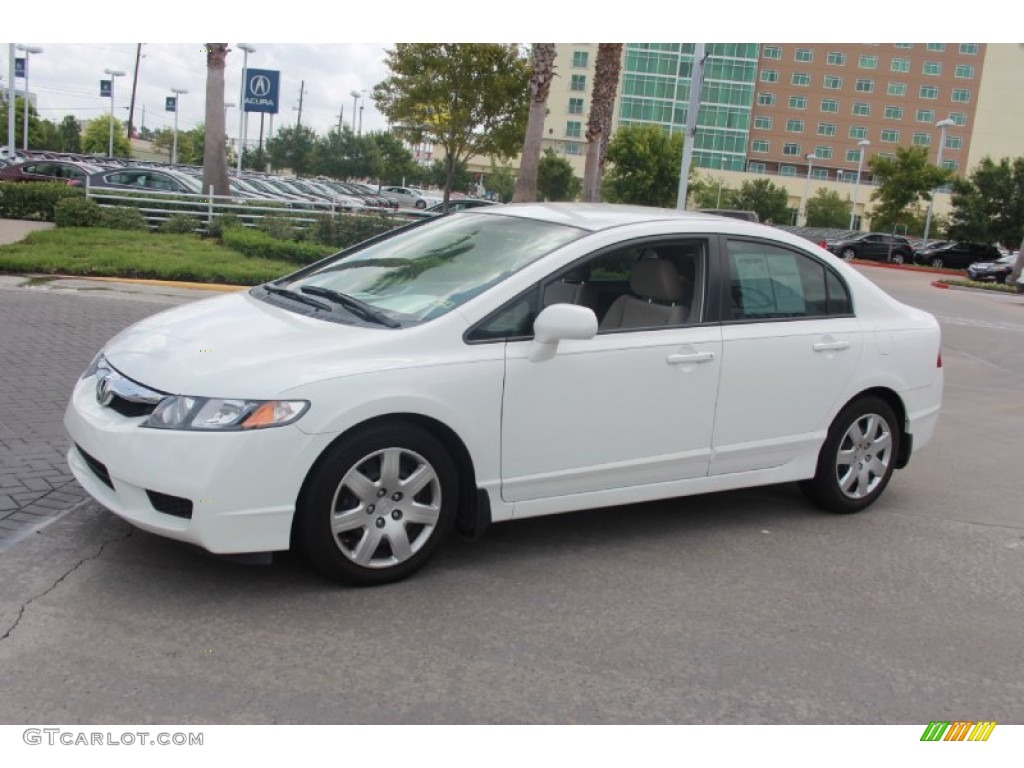 Taffeta White 2010 Honda Civic LX Sedan Exterior Photo #83891962