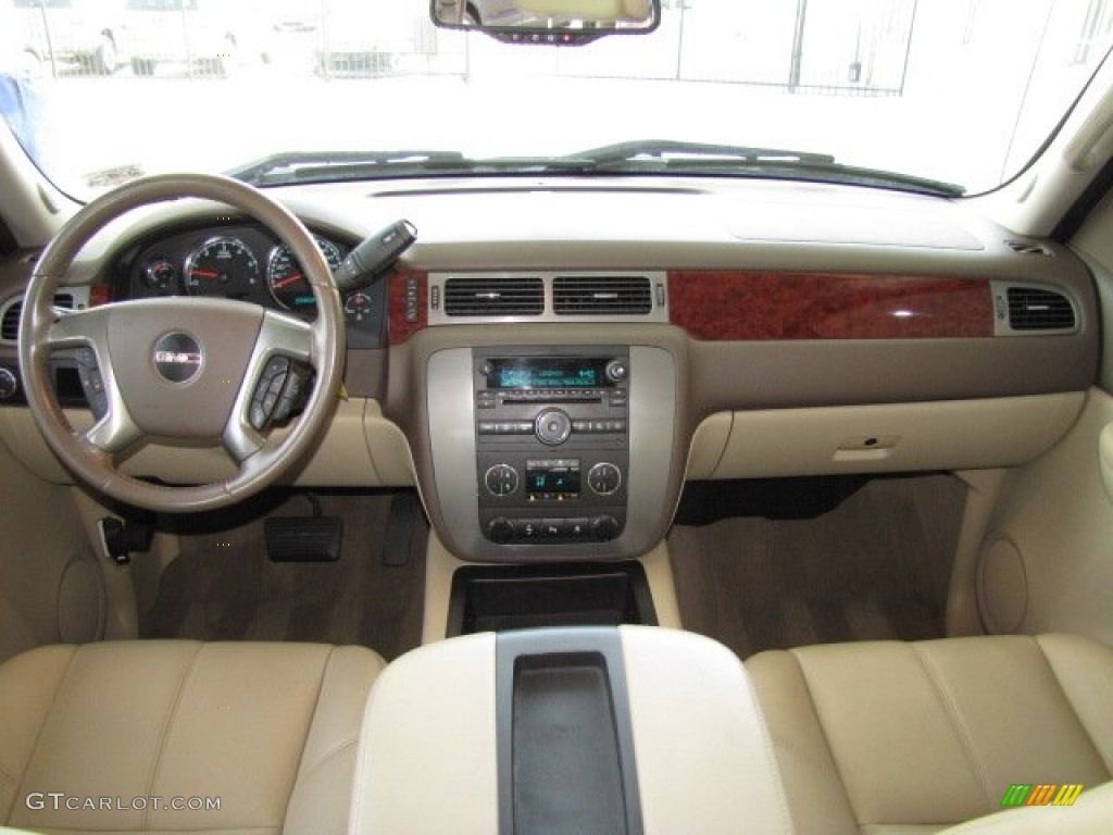 2009 GMC Sierra 1500 SLT Crew Cab Cocoa/Light Cashmere Dashboard Photo #83892330