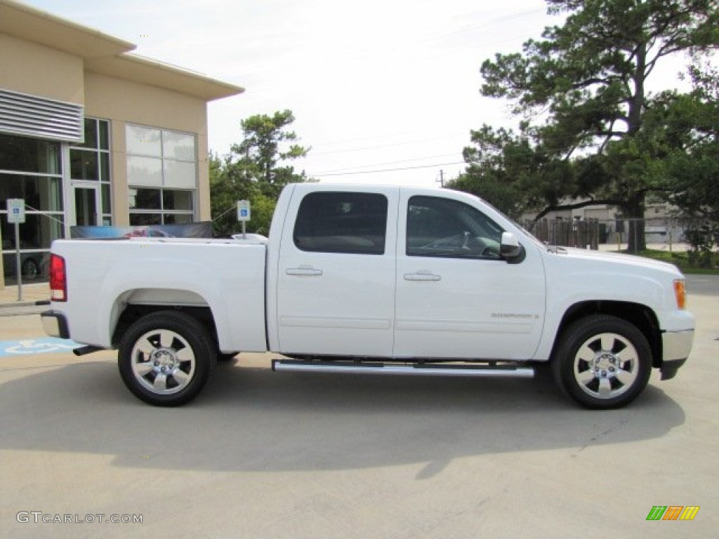 Summit White 2009 GMC Sierra 1500 SLT Crew Cab Exterior Photo #83892529