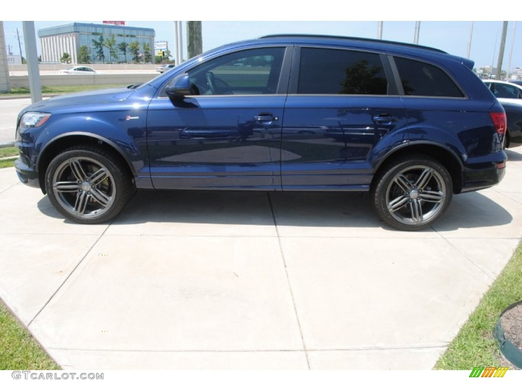 Mugello Blue Metallic 2013 Audi Q7 3.0 S Line quattro Exterior Photo #83892640