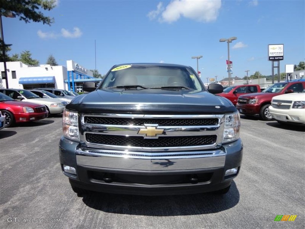 2008 Silverado 1500 LT Crew Cab - Blue Granite Metallic / Light Titanium/Ebony Accents photo #2