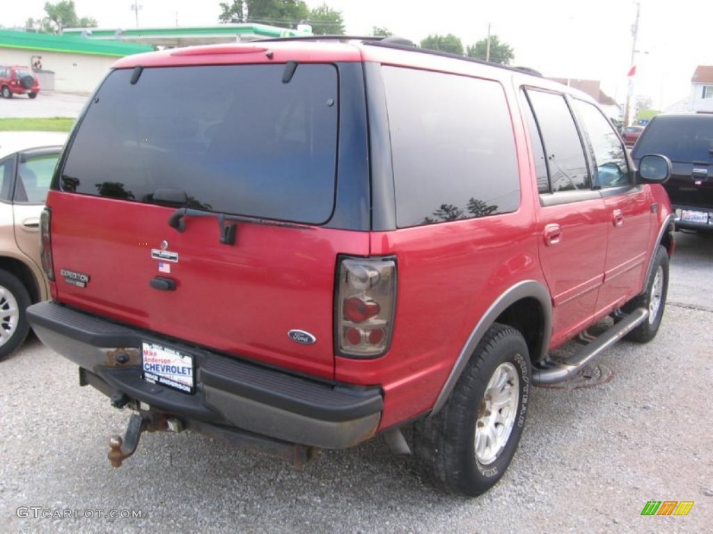 2000 Expedition XLT 4x4 - Laser Red / Medium Graphite photo #14