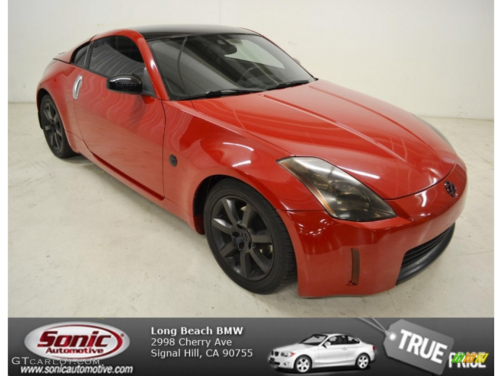2004 350Z Enthusiast Coupe - Redline / Carbon Black photo #1