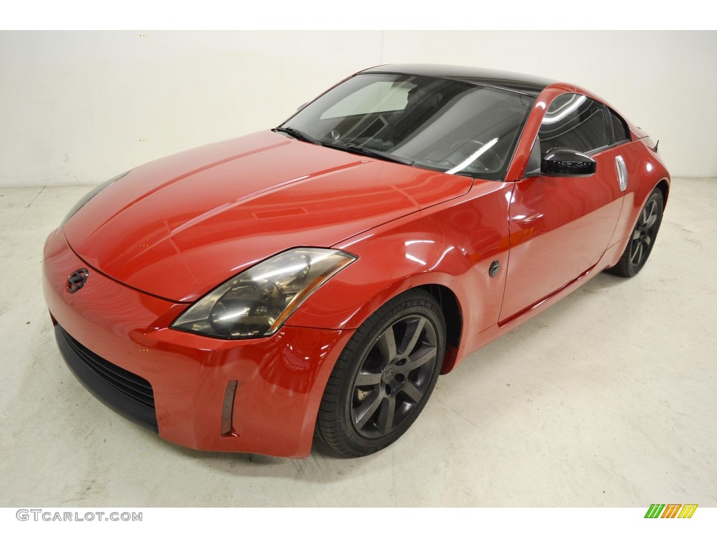 2004 350Z Enthusiast Coupe - Redline / Carbon Black photo #5