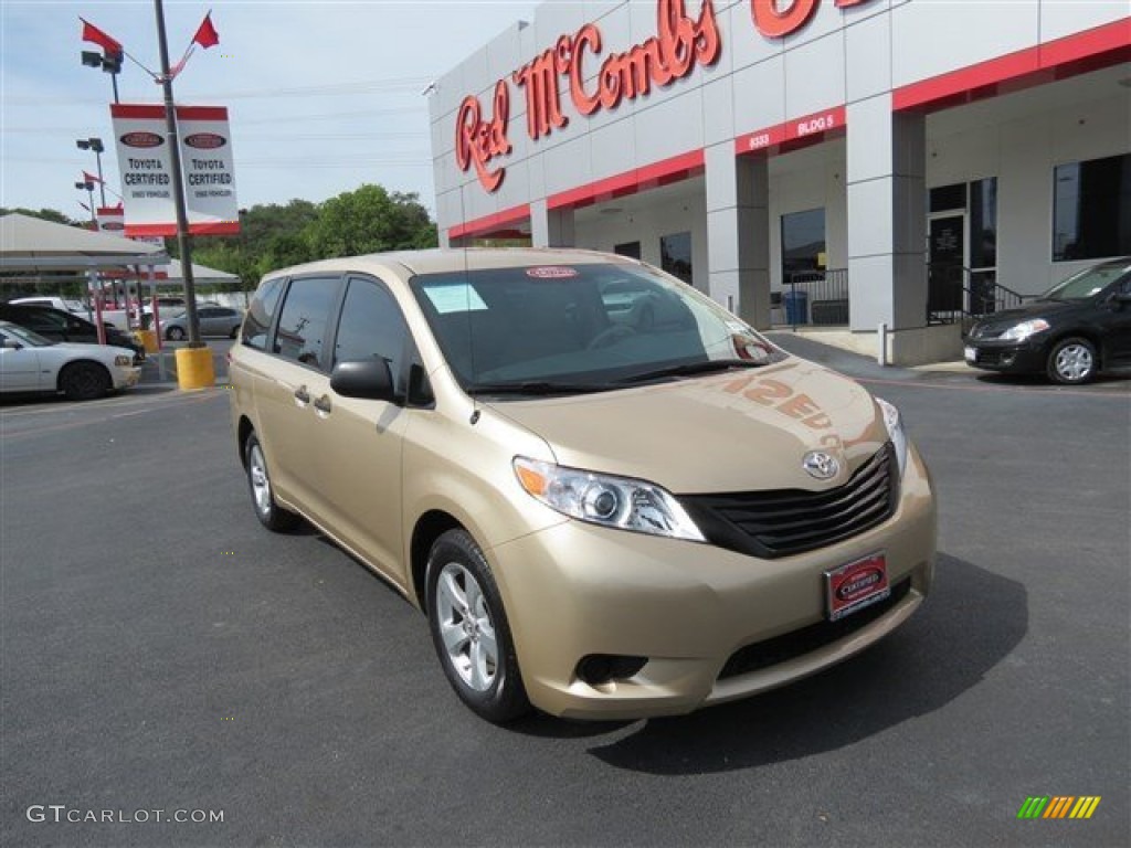 2011 Sienna  - Sandy Beach Metallic / Bisque photo #1