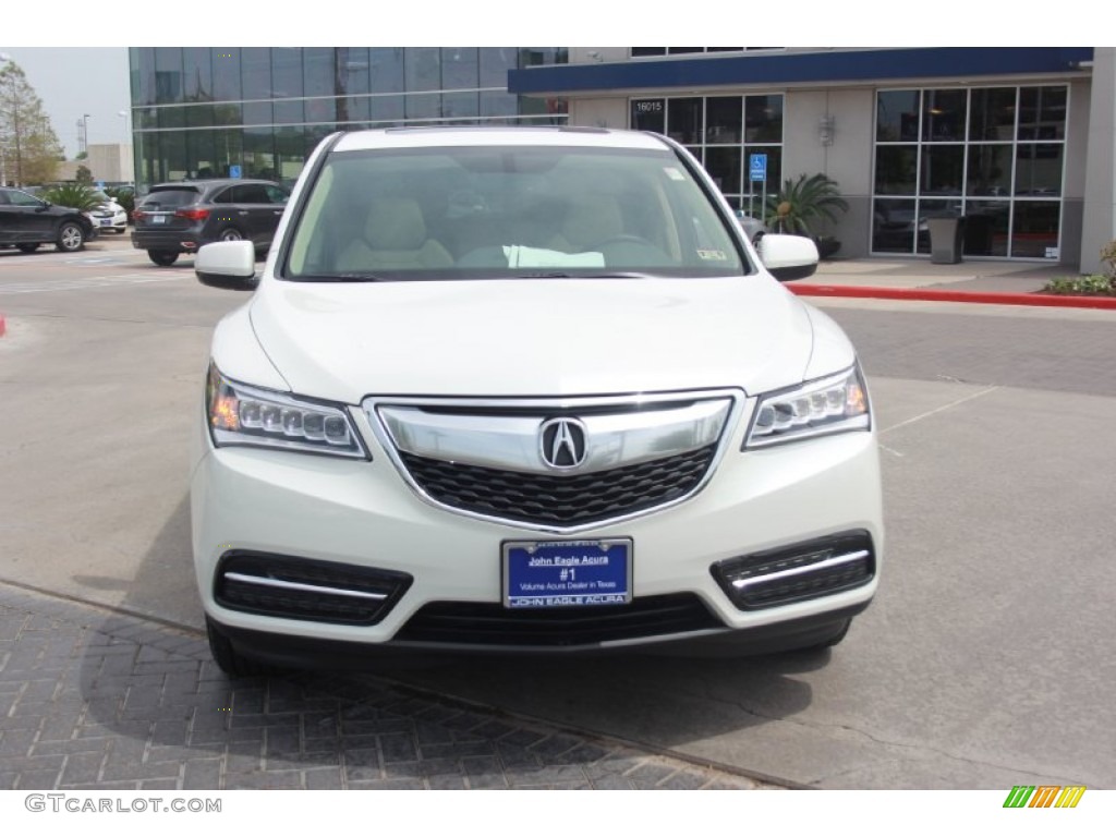 2014 MDX  - White Diamond Pearl / Parchment photo #2