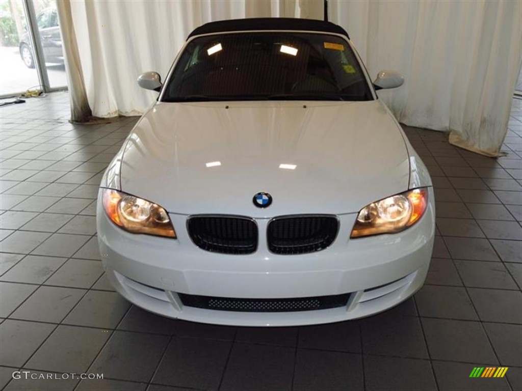 2008 1 Series 128i Convertible - Alpine White / Coral Red photo #4