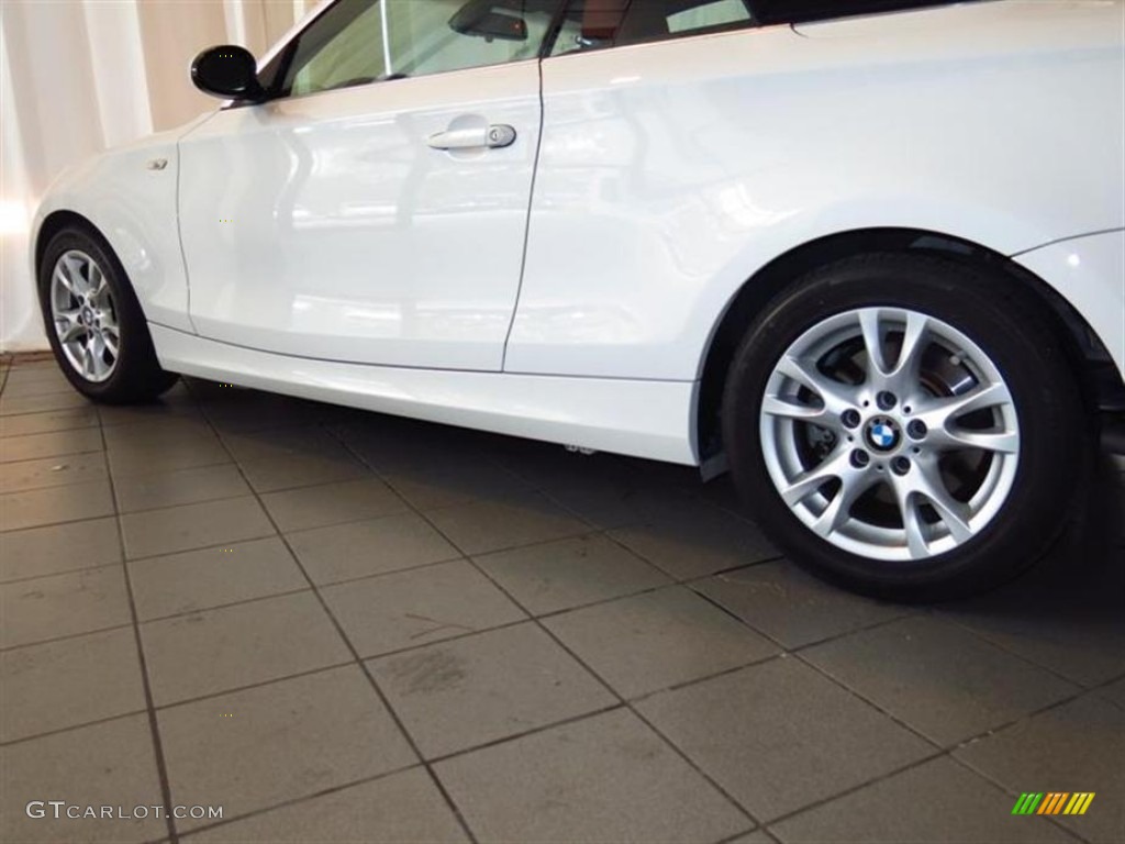 2008 1 Series 128i Convertible - Alpine White / Coral Red photo #9