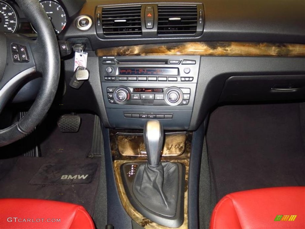 2008 1 Series 128i Convertible - Alpine White / Coral Red photo #12