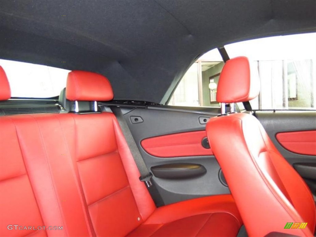 2008 1 Series 128i Convertible - Alpine White / Coral Red photo #13