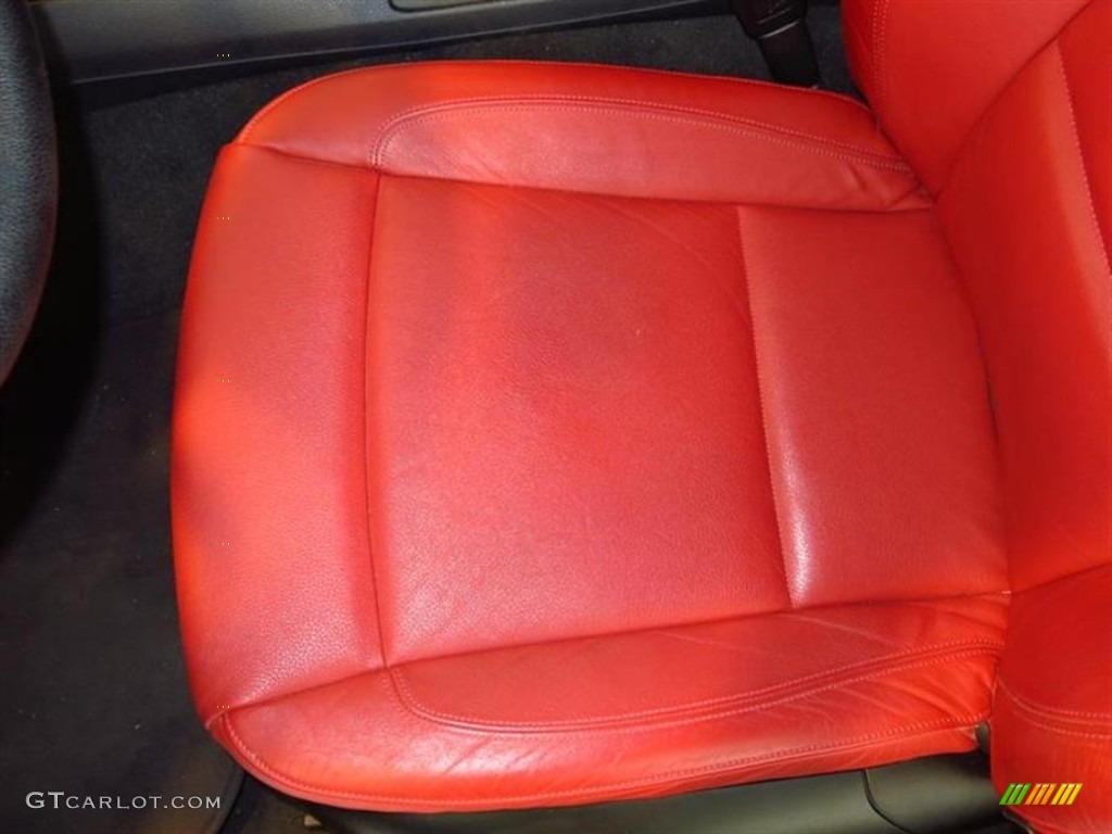 2008 1 Series 128i Convertible - Alpine White / Coral Red photo #16