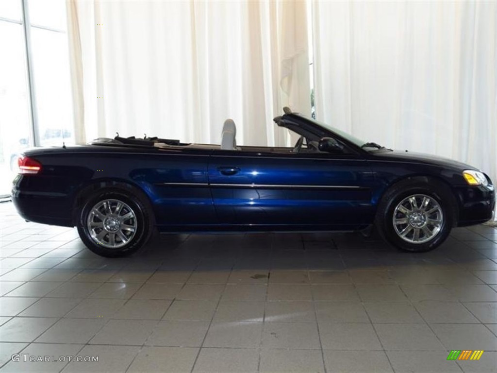 Deep Blue Pearl 2005 Chrysler Sebring Limited Convertible Exterior Photo #83901559