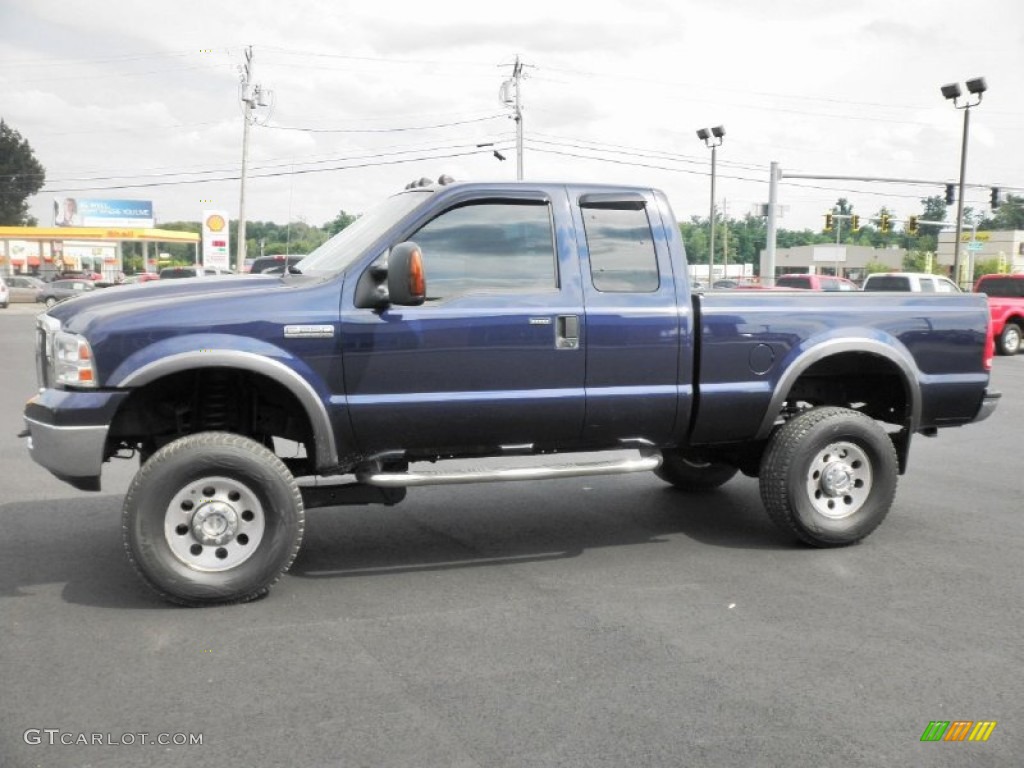 True Blue Metallic 2005 Ford F250 Super Duty XLT SuperCab 4x4 Exterior Photo #83901757