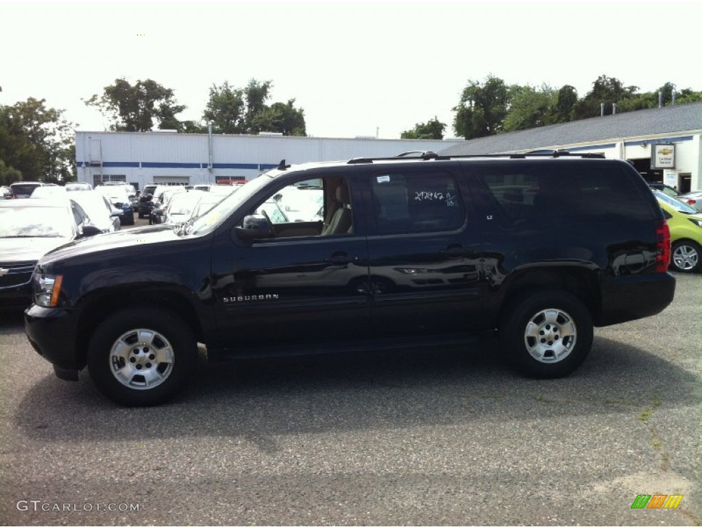 2013 Suburban LT 4x4 - Black / Light Cashmere/Dark Cashmere photo #4