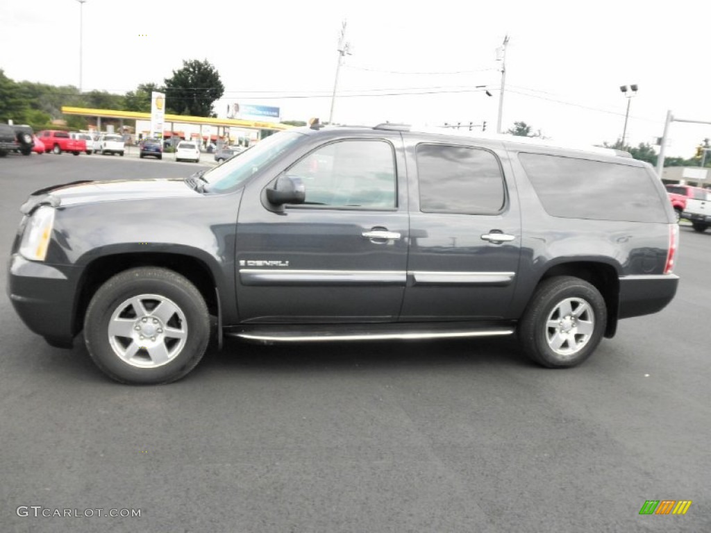 2008 Yukon XL Denali AWD - Dark Slate Metallic / Ebony photo #4