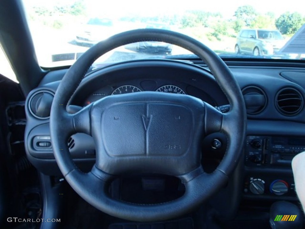 1998 Pontiac Grand Am GT Coupe Graphite Steering Wheel Photo #83903062