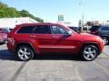 2011 Inferno Red Crystal Pearl Jeep Grand Cherokee Overland 4x4  photo #6