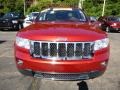 2011 Inferno Red Crystal Pearl Jeep Grand Cherokee Overland 4x4  photo #8
