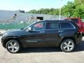 2014 Brilliant Black Crystal Pearl Jeep Grand Cherokee Overland 4x4  photo #2