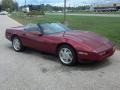 1989 Dark Red Metallic Chevrolet Corvette Convertible  photo #5