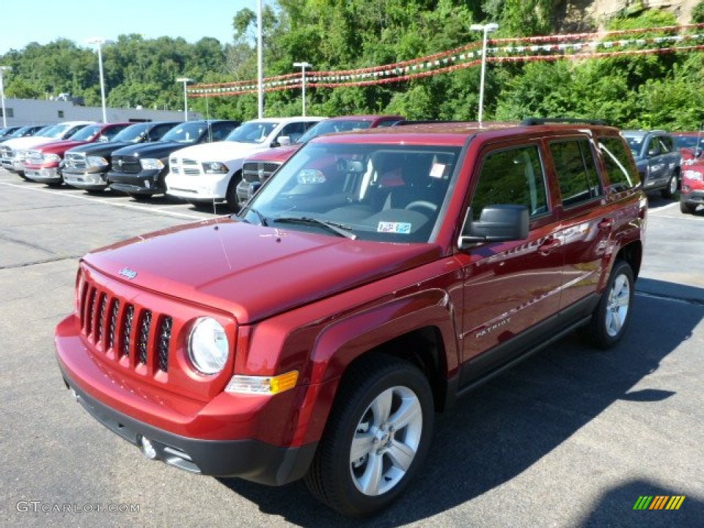 2014 Patriot Latitude 4x4 - Deep Cherry Red Crystal Pearl / Dark Slate Gray photo #1