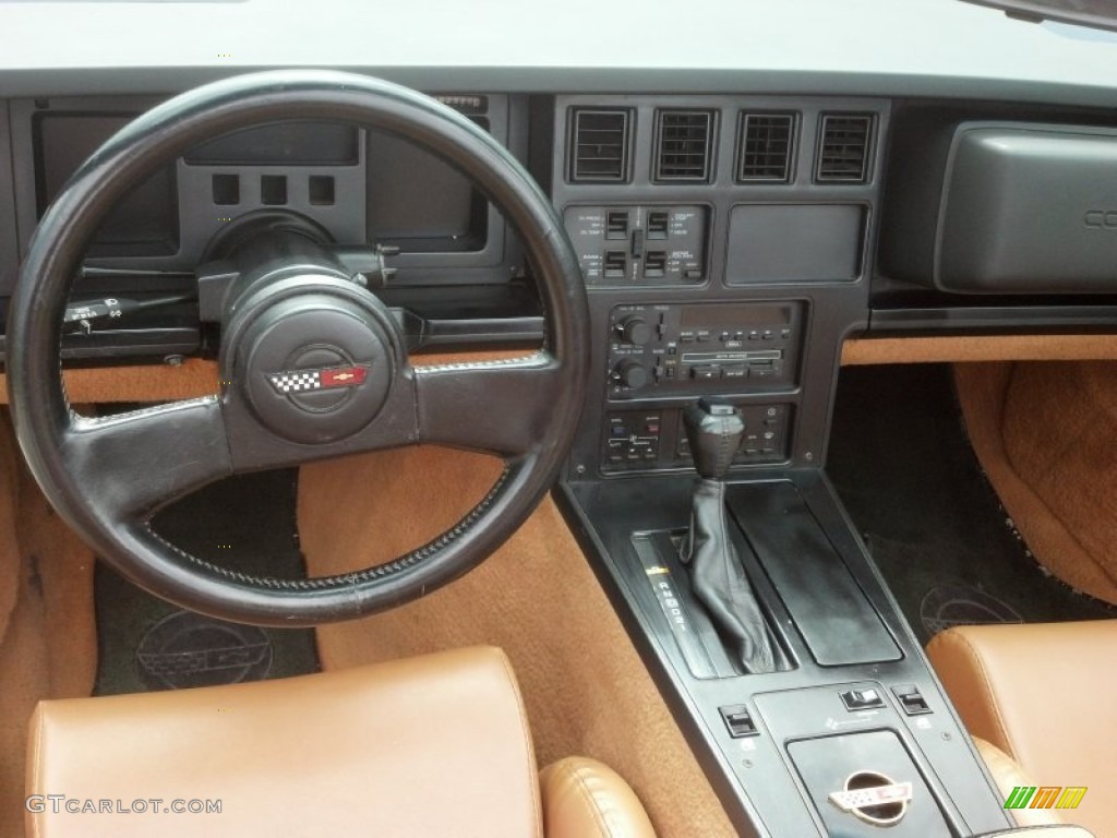 1989 Corvette Convertible - Dark Red Metallic / Saddle photo #9