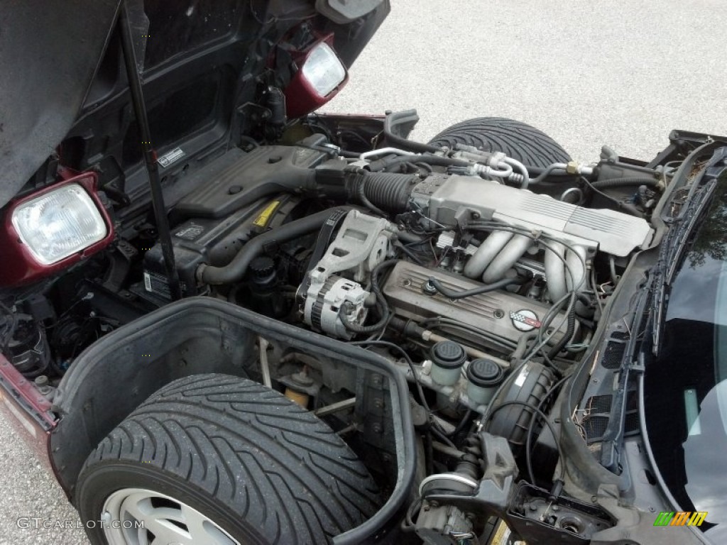 1989 Corvette Convertible - Dark Red Metallic / Saddle photo #10