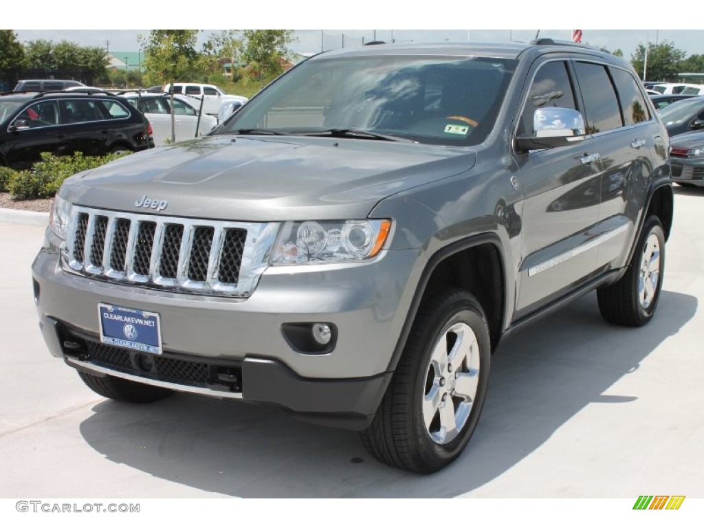 2011 Grand Cherokee Overland 4x4 - Mineral Gray Metallic / New Saddle/Black photo #3